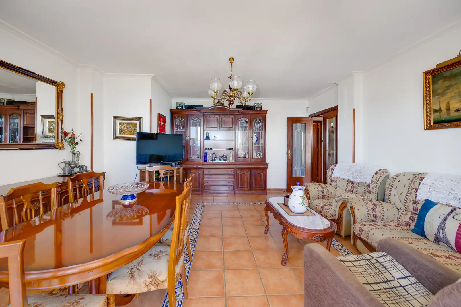 Sala de estar de Piso en venta en El Campello con Terraza