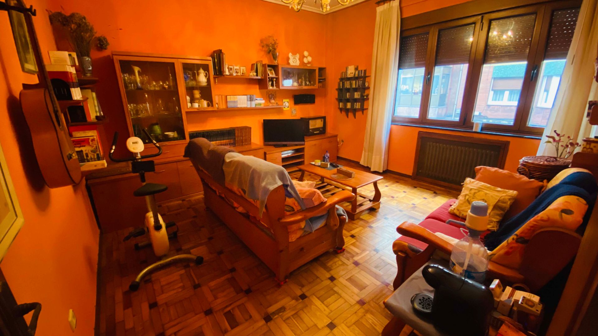 Living room of Flat for sale in Langreo  with Heating, Parquet flooring and Storage room