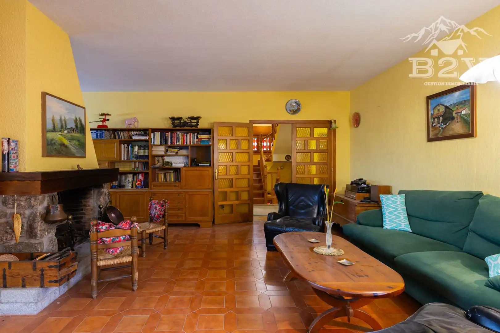 Sala d'estar de Casa o xalet en venda en Soto del Real amb Calefacció, Jardí privat i Terrassa