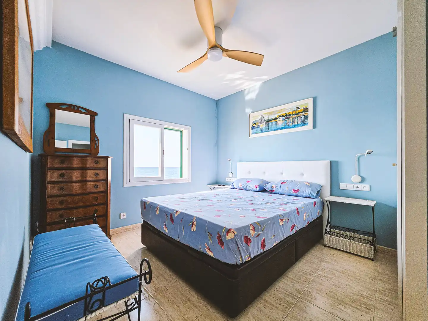 Bedroom of Flat for rent in Sant Pol de Mar  with Furnished, Oven and Washing machine