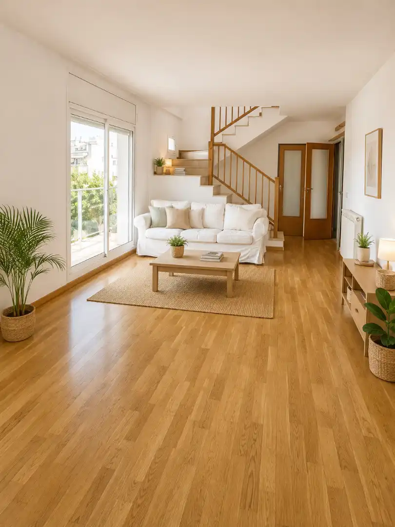 Sala de estar de Ático en venta en Sitges con Calefacción, Parquet y Terraza