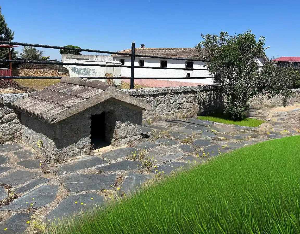 Vista exterior de Casa o xalet en venda en San Cristóbal de Segovia amb Calefacció, Jardí privat i Terrassa