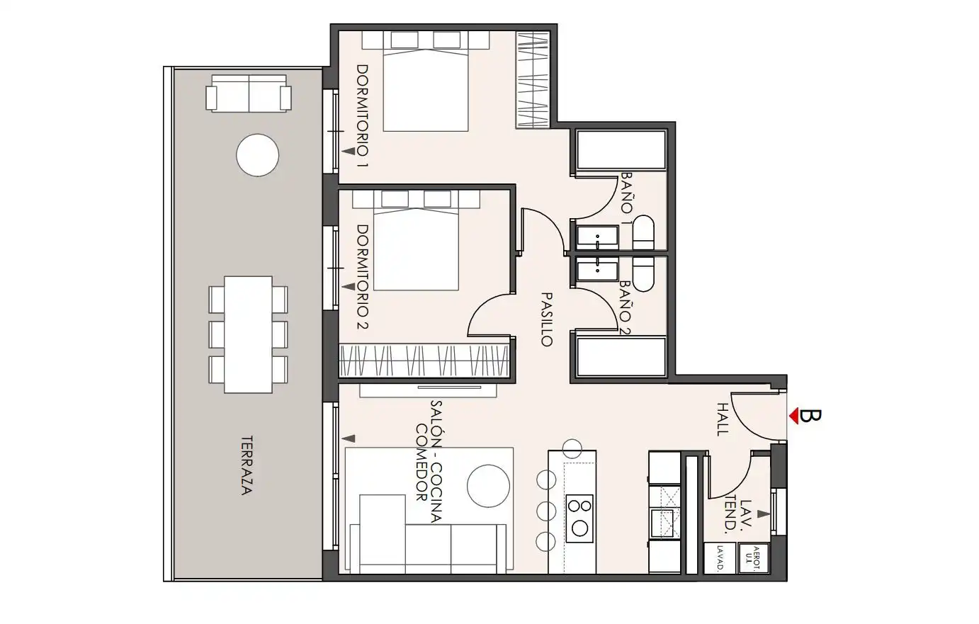 Apartament amb piscina en venda a Los Pacos, imagen 14
