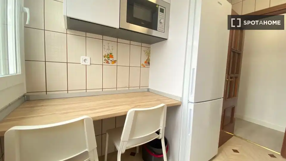 Kitchen of Flat for rent in Madrid  with Air Conditioner, Heating and Furnished