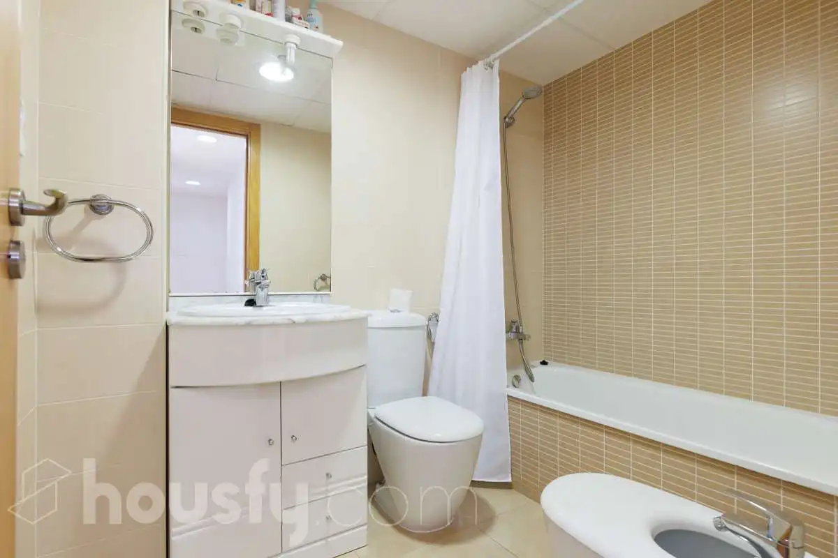 Bathroom of Flat for sale in Sant Jaume d'Enveja  with Storage room, Balcony and Community pool