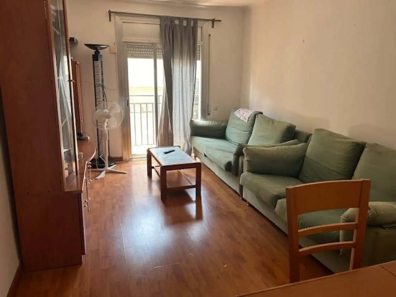 Wohnzimmer von Wohnung zur Miete in Terrassa mit Heizung, Möbliert und Balkon