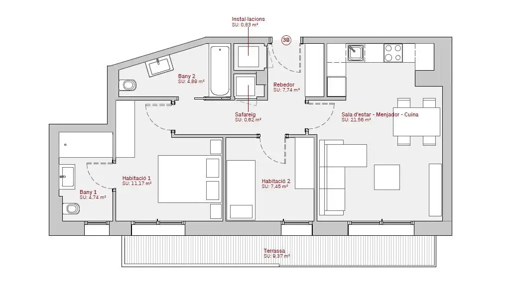 Wohnung mit Aufzug zum Verkauf in Carrer dels Ajustants, imagen 9