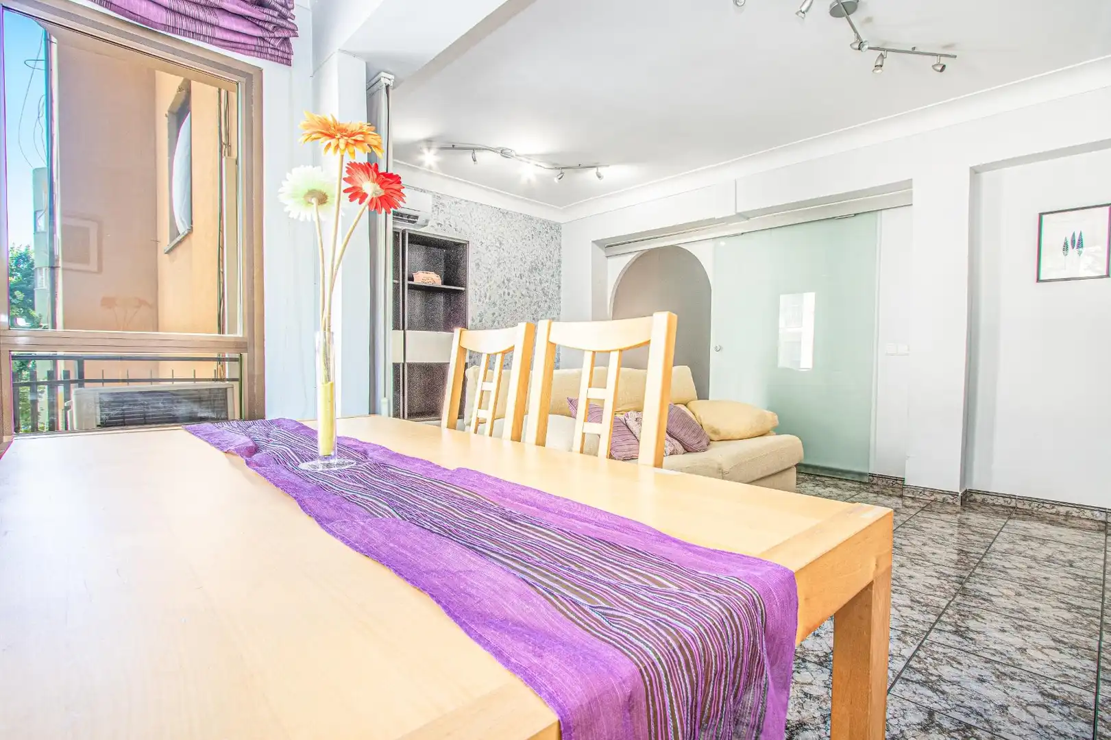 Dining room of Flat for sale in  Palma de Mallorca  with Air Conditioner, Furnished and Balcony
