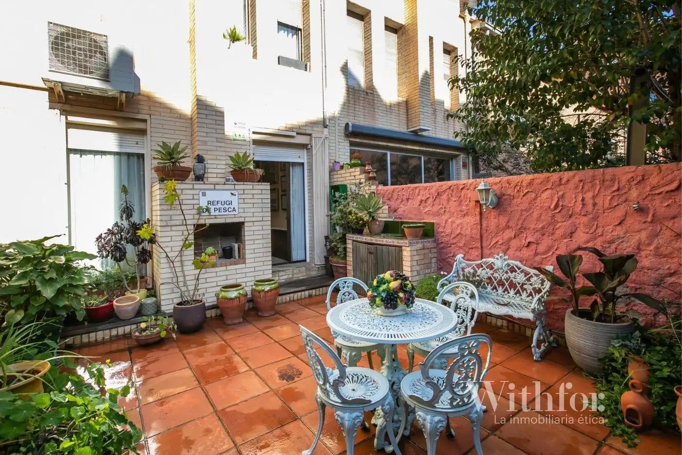Terraza de Casa adosada en venta en Barcelona con Aire acondicionado, Jardín privado y Terraza