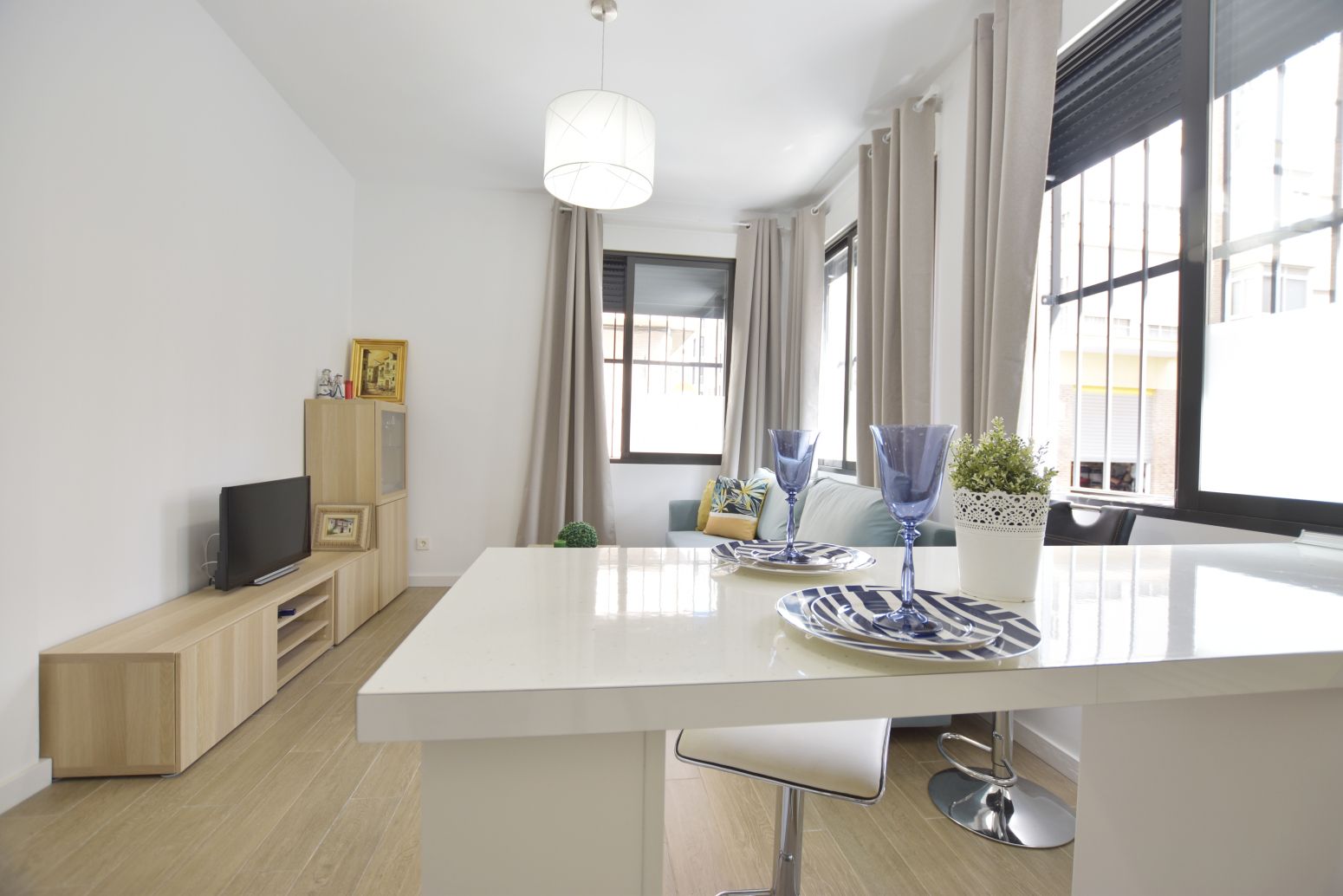 Living room of Flat for sale in Paiporta  with Heating, Private garden and Storage room