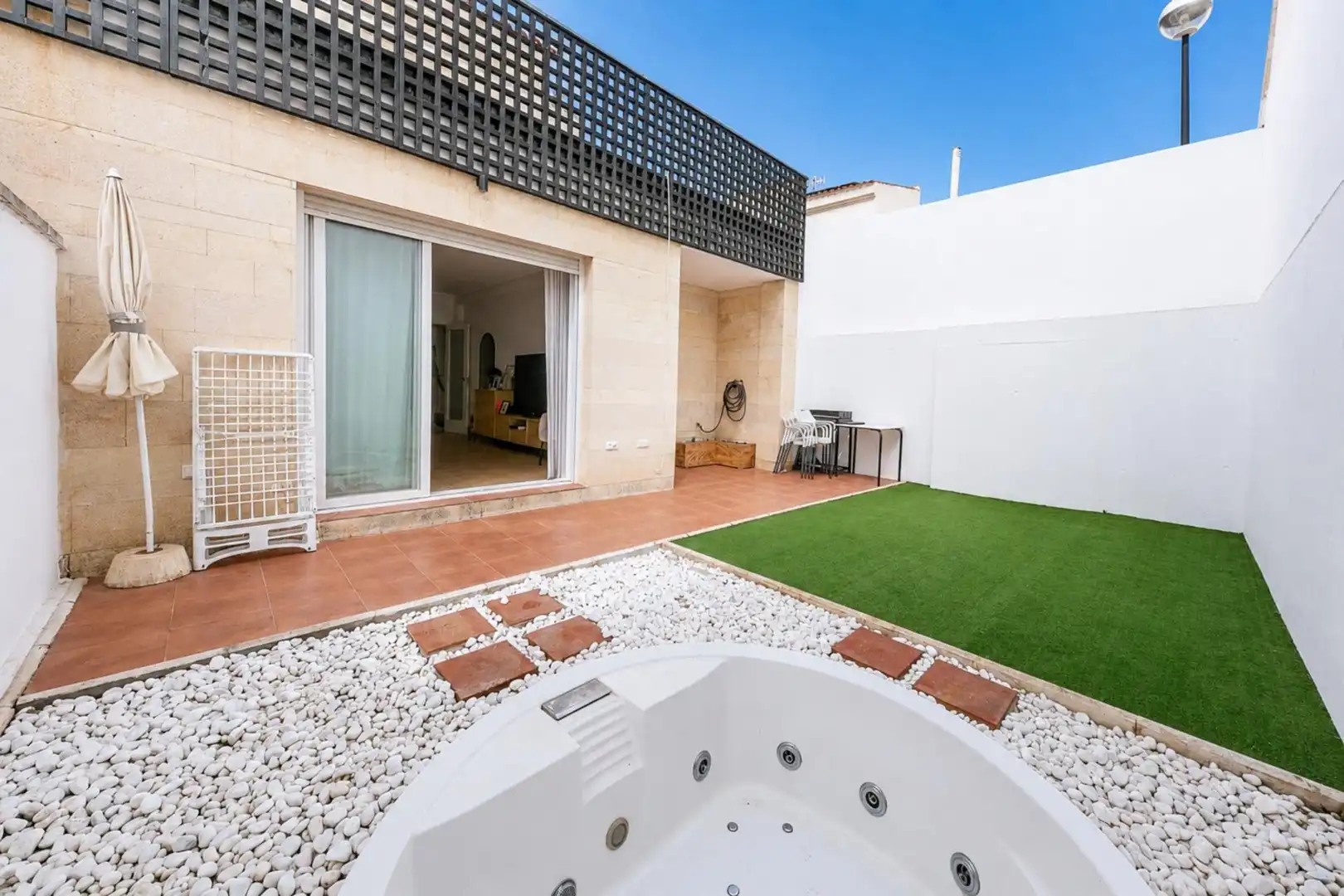 Terraza de Casa adosada en venta en Mijas con Jardín privado, Terraza y Trastero