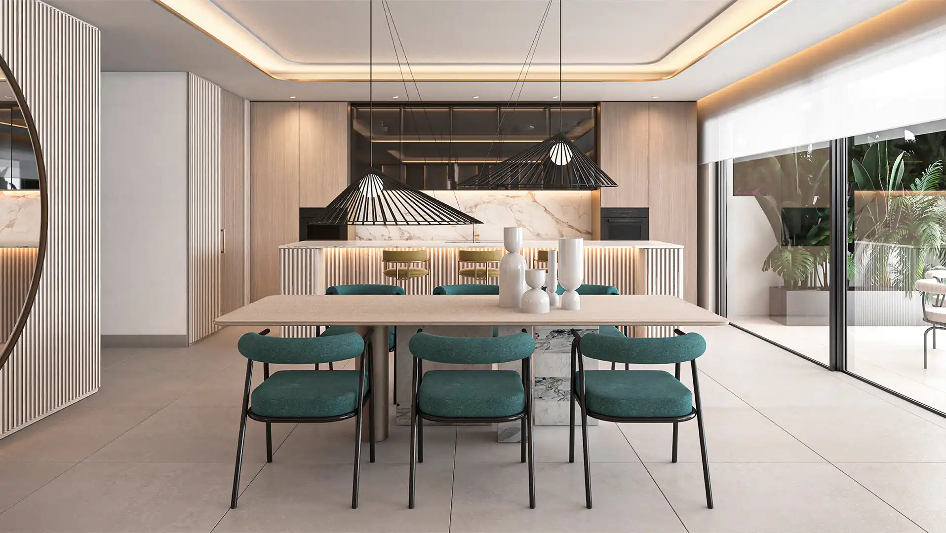 Comedor de Casa adosada en venta en Marbella con Calefacción, Jardín privado y Terraza