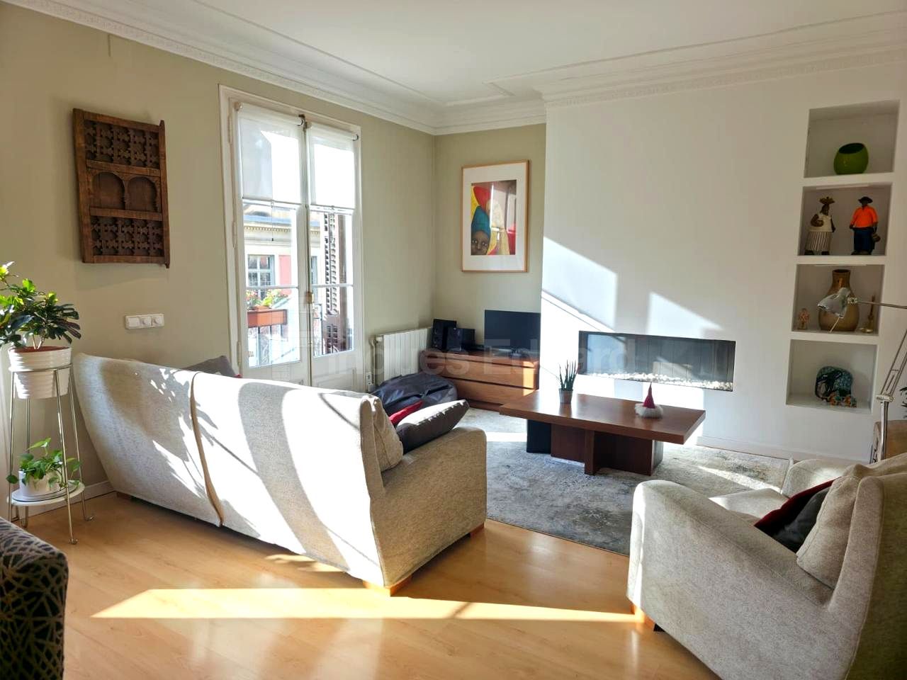 Sala de estar de Piso en venta en  Barcelona Capital con Aire acondicionado, Calefacción y Balcón