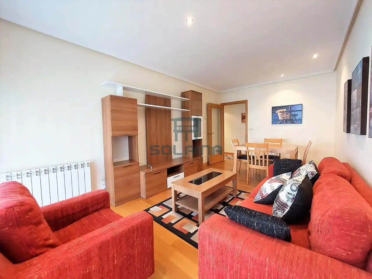 Sala d'estar de Apartament de lloguer en Ourense Capital  amb Calefacció, Traster i Moblat