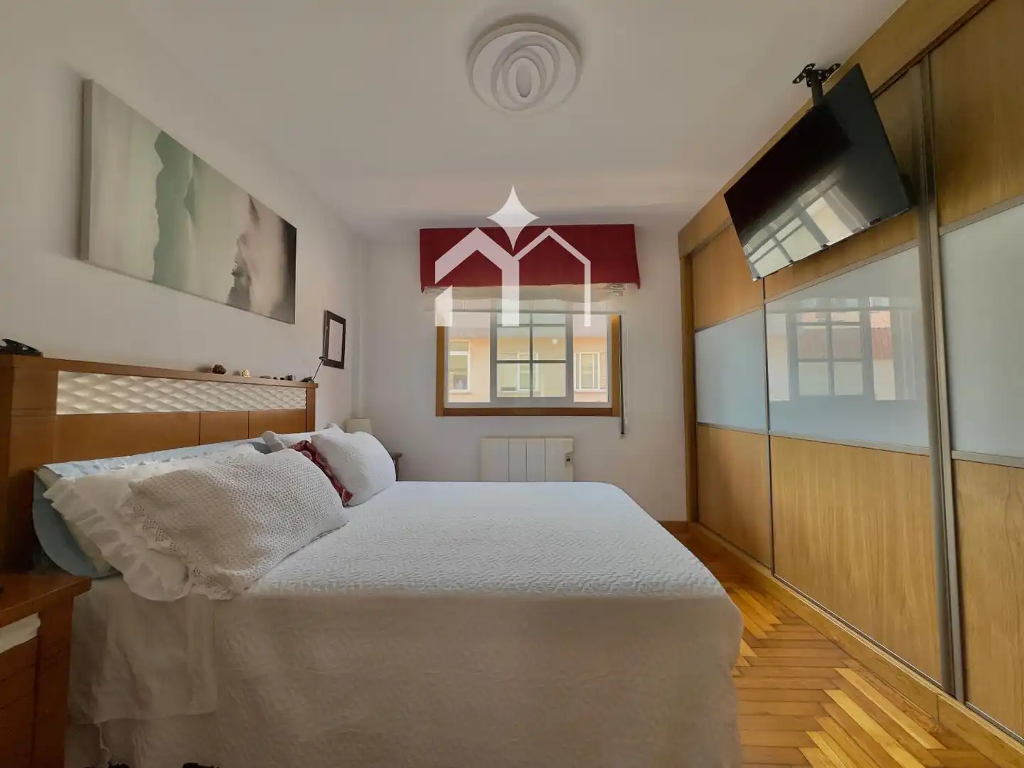 Dormitori de Apartament en venda en Moaña amb Calefacció, Parquet i Terrassa
