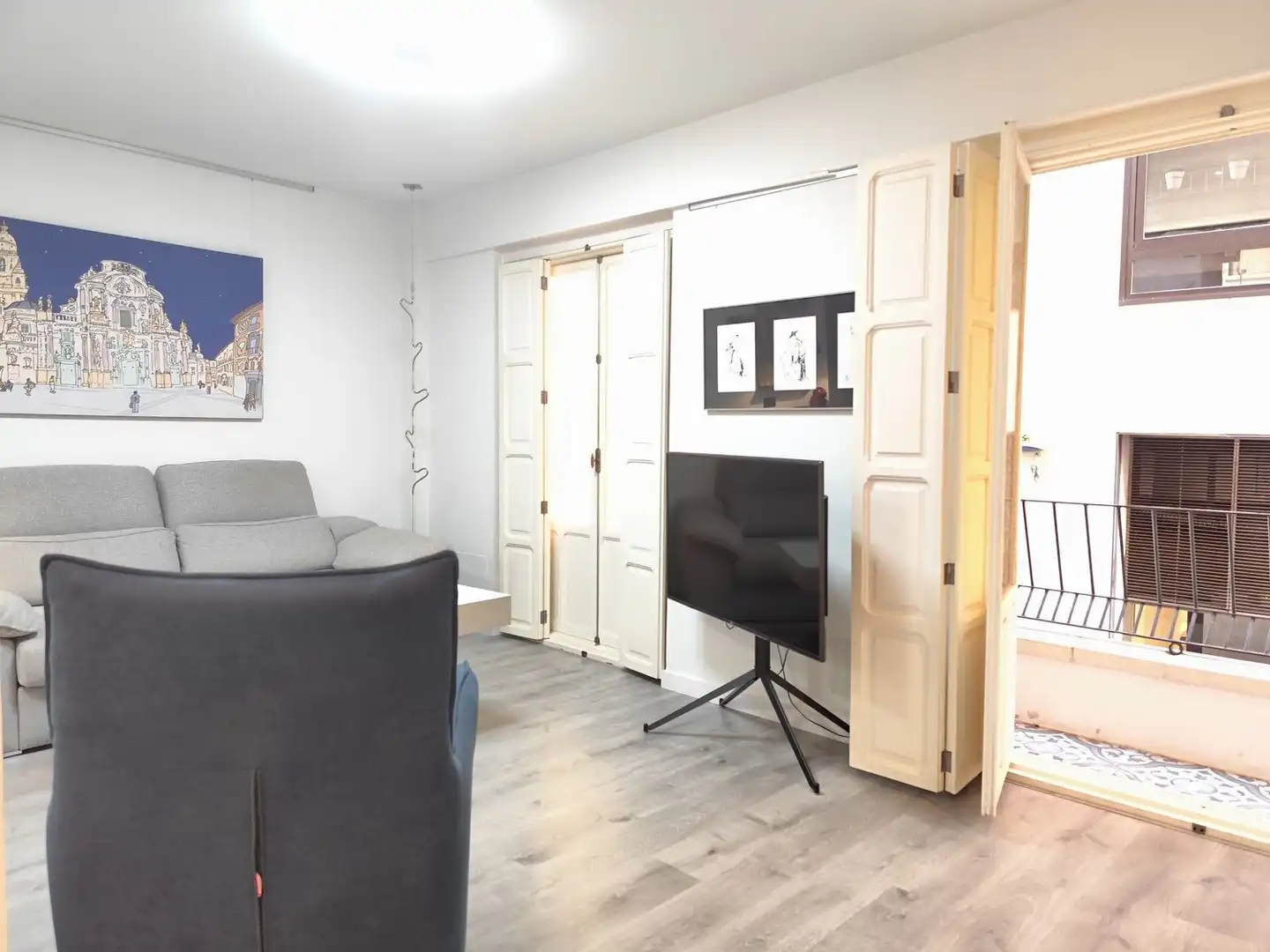 Sala d'estar de Pis en venda en Murcia amb Aire condicionat, Traster i Balcó