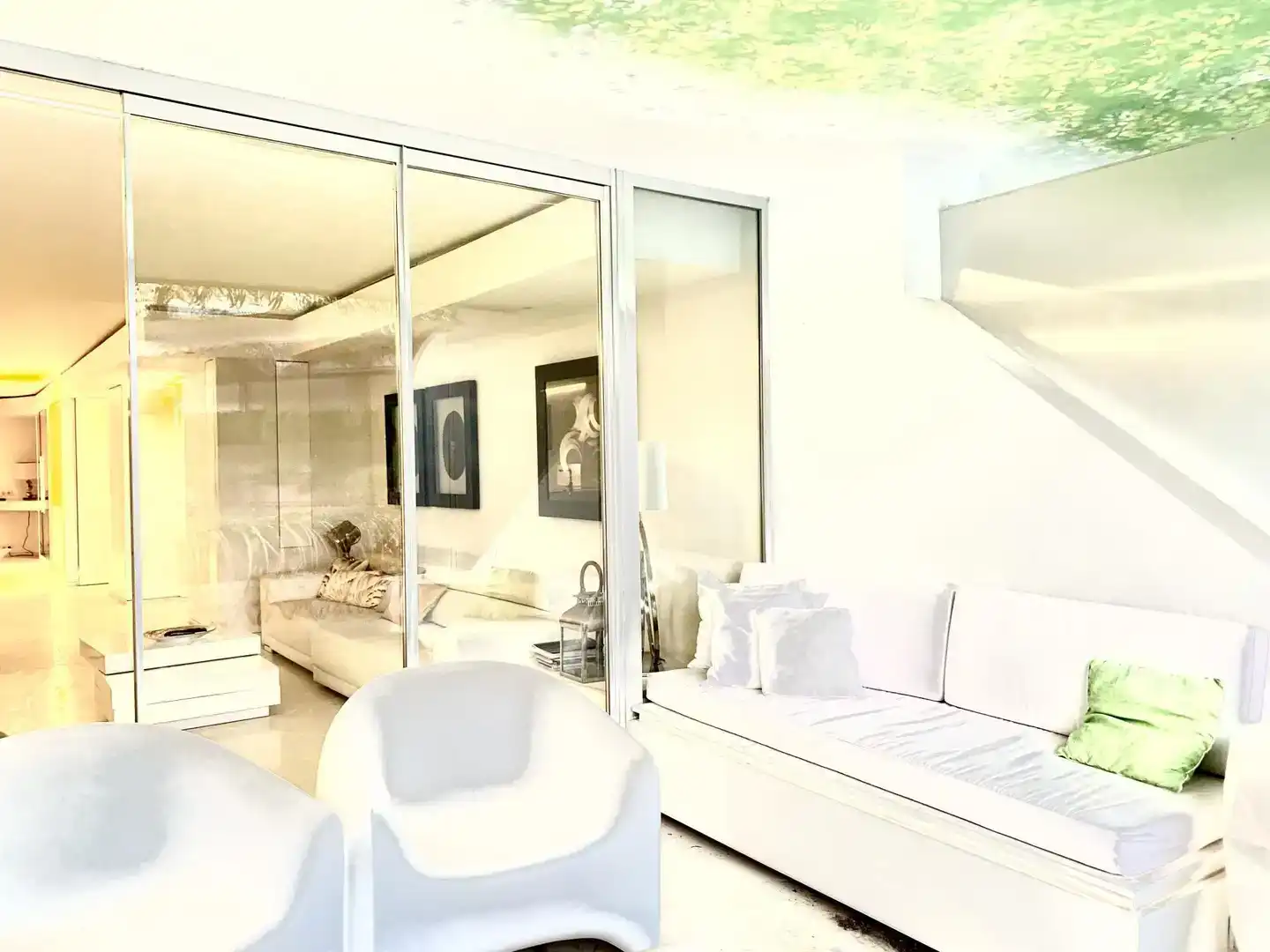 Sala de estar de Apartamento de alquiler en Marina Botafoc - Platja de Talamanca