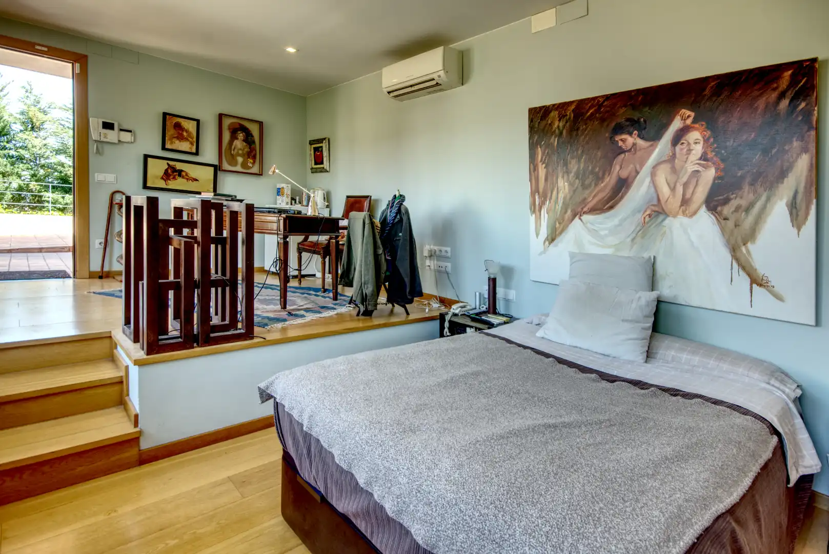 Schlafzimmer von Haus oder Chalet zum Verkauf in Sant Cugat del Vallès mit Klimaanlage, Heizung und Privatgarten