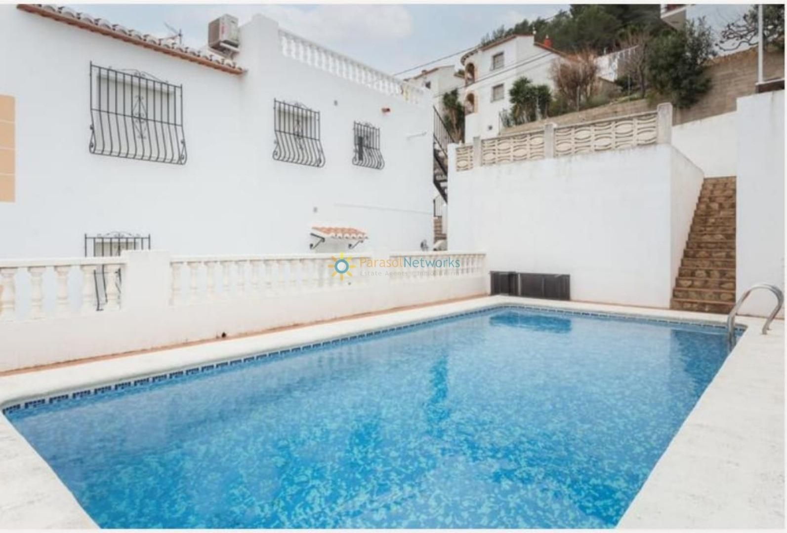 Swimming pool of House or chalet for sale in La Font d'en Carròs  with Air Conditioner, Heating and Private garden