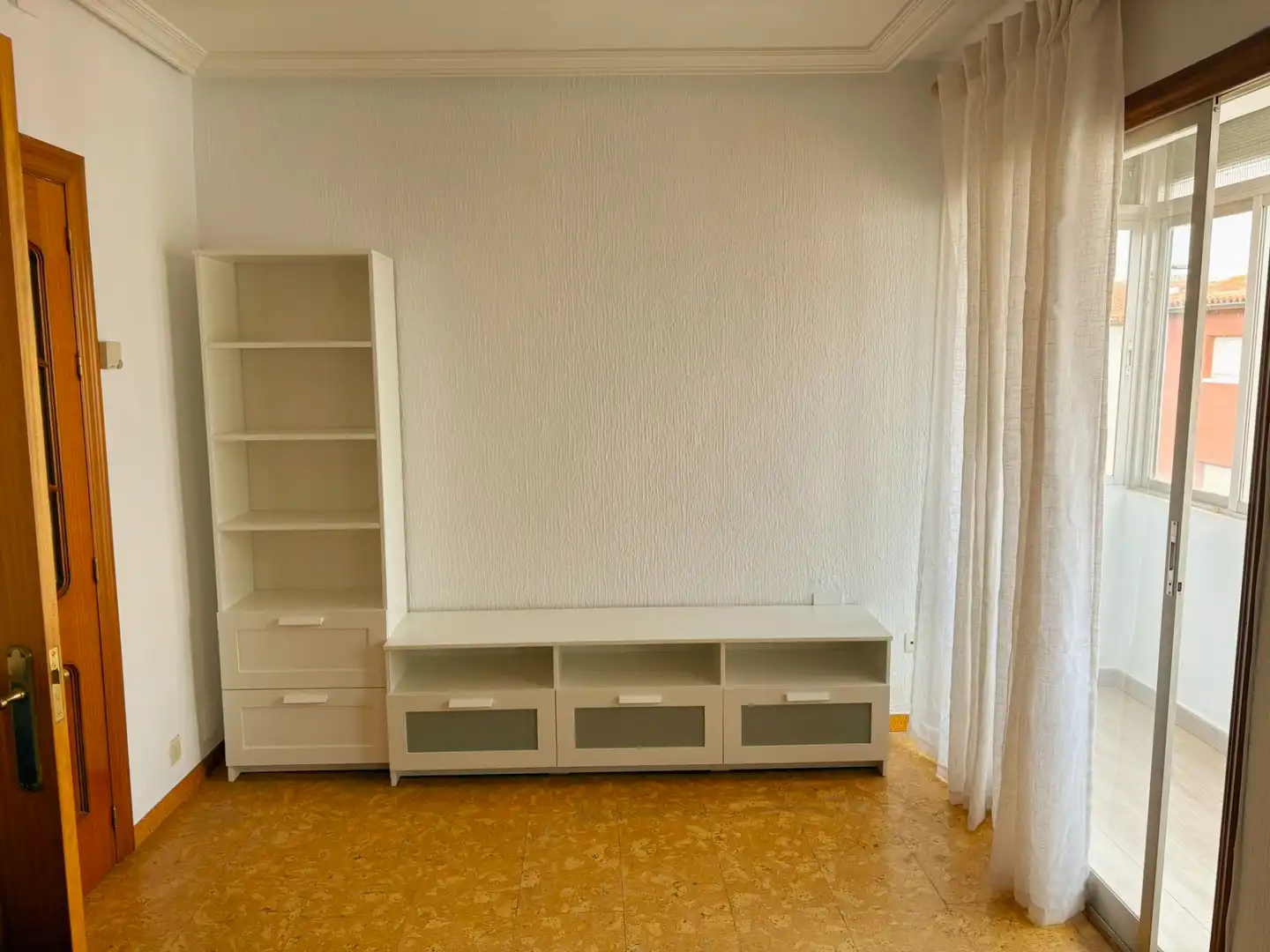 Living room of Flat for sale in Palencia  with Heating, Terrace and Furnished