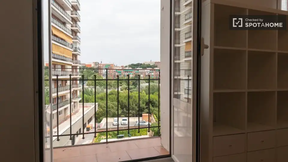 Terraza de Piso de alquiler en Madrid con Aire acondicionado, Calefacción y Amueblado