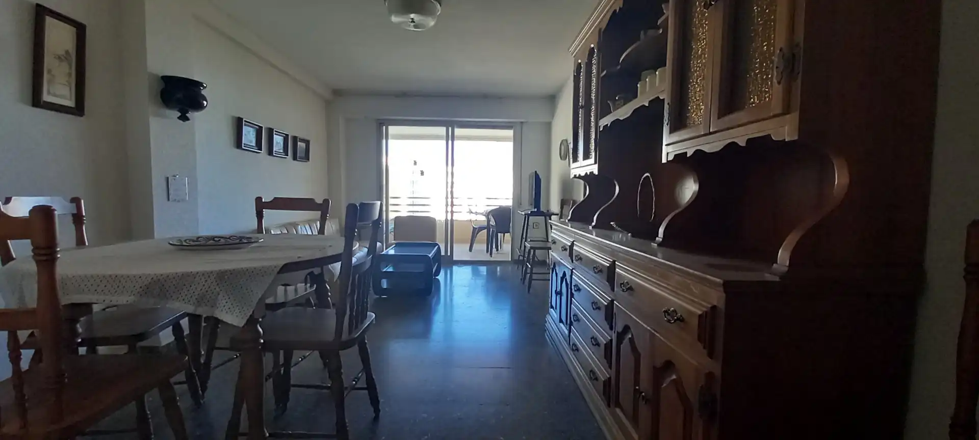 Menjador de Apartament en venda en Gandia amb Moblat i Piscina comunitària