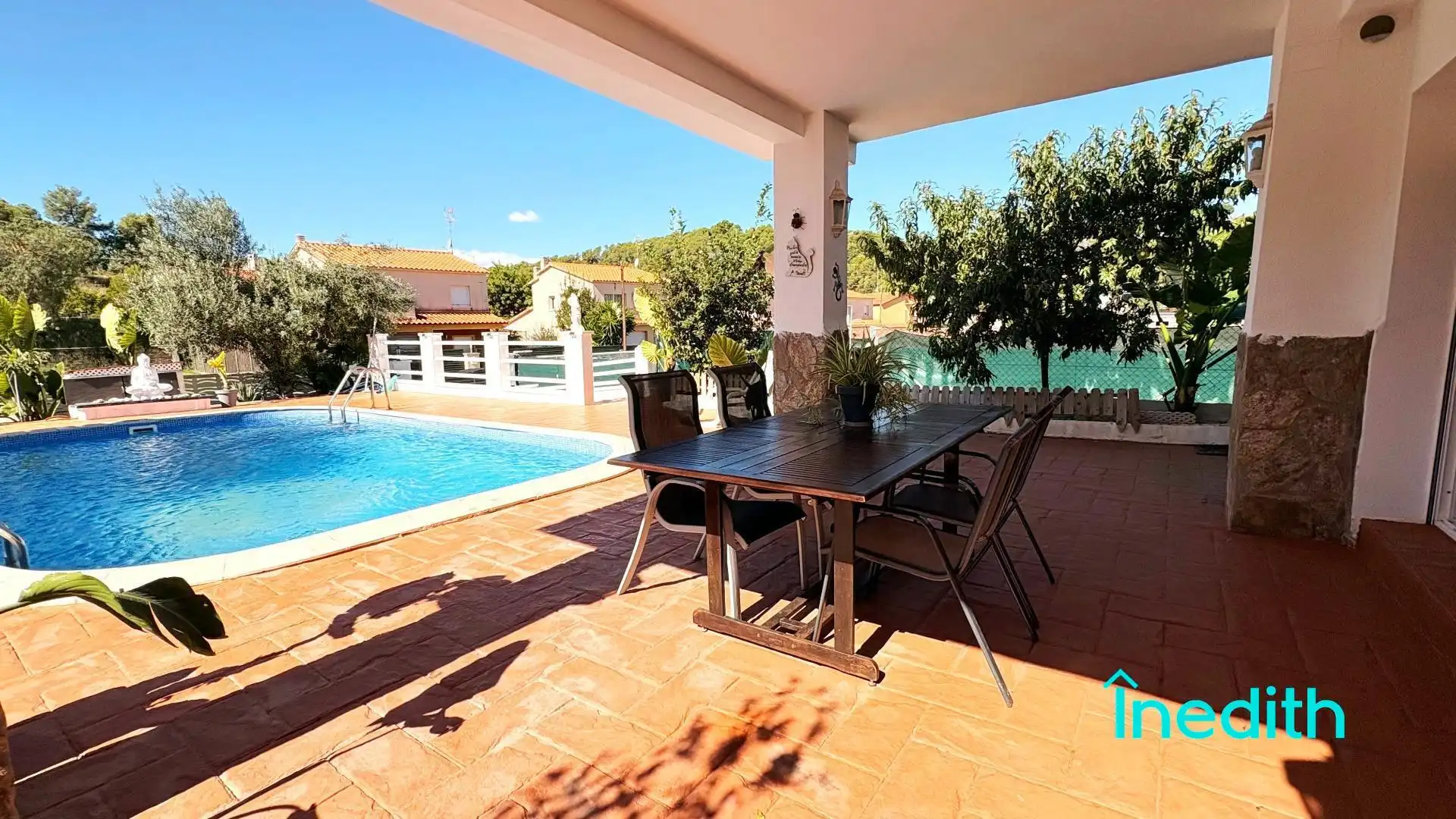 Terrassa de Casa o xalet en venda en Cunit amb Aire condicionat, Calefacció i Jardí privat