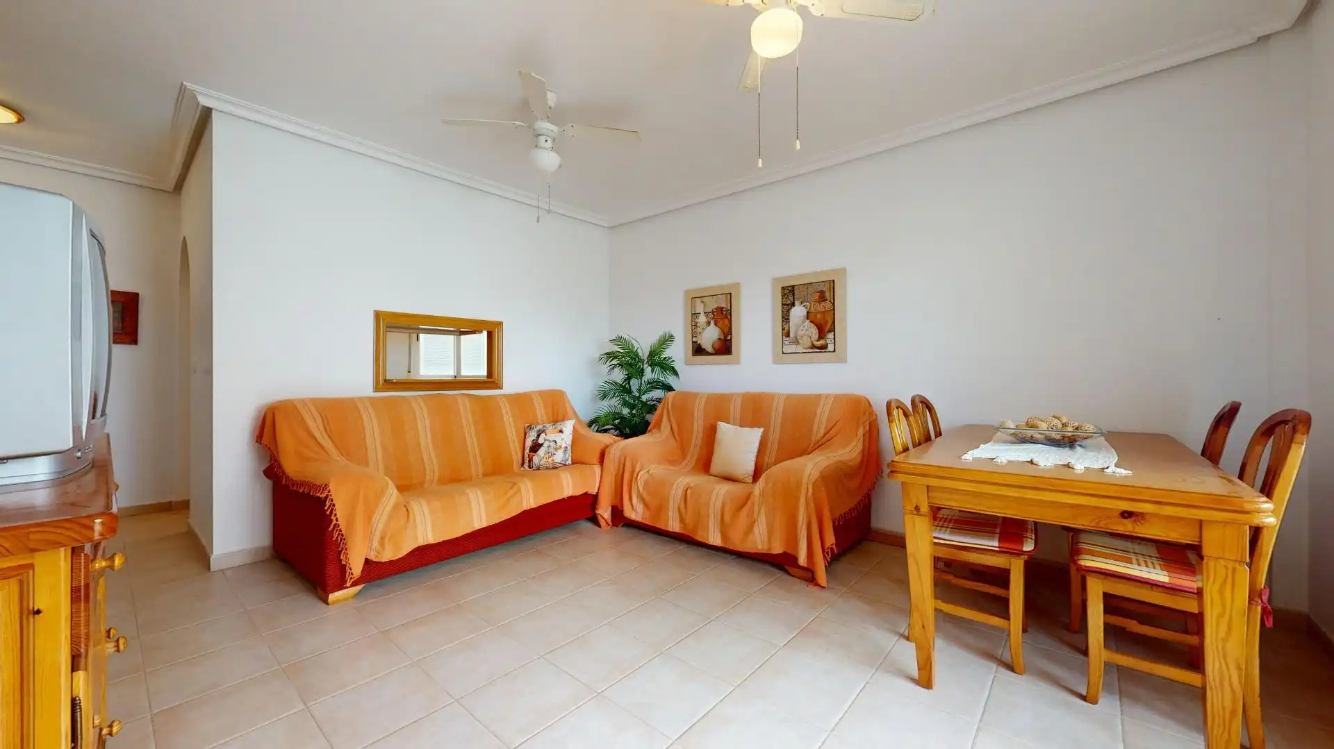 Wohnzimmer von Wohnungen zum Verkauf in Los Alcázares mit Terrasse und Balkon
