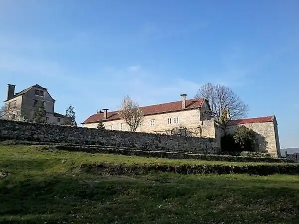 Vista exterior de Finca rústica en venta en A Cañiza   con Calefacción, Jardín privado y Terraza