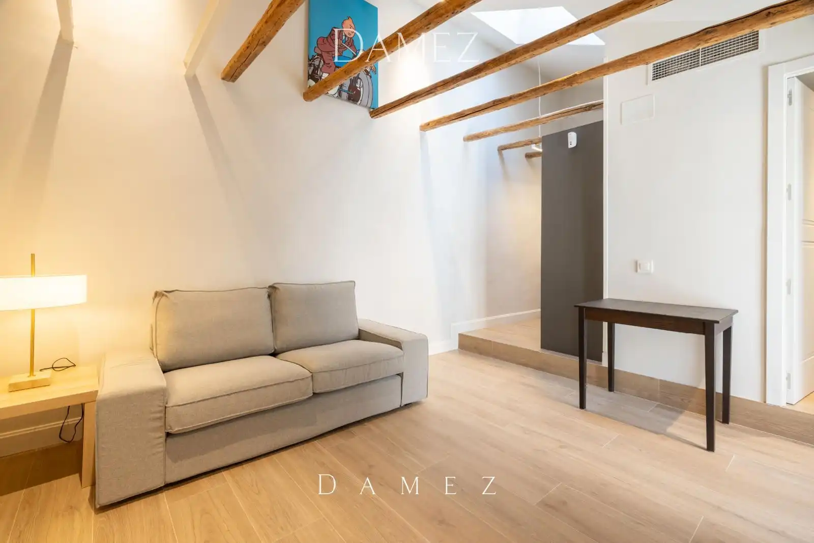 Sala de estar de Piso de alquiler en Madrid con Aire acondicionado, Calefacción y Amueblado