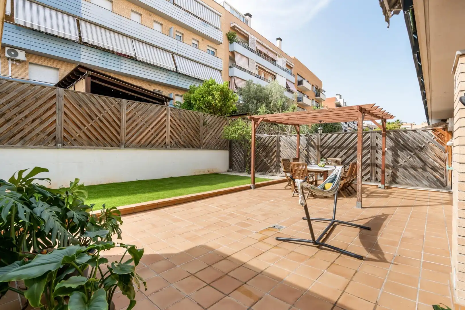 Terrace of Flat for sale in Mataró  with Air Conditioner, Heating and Private garden