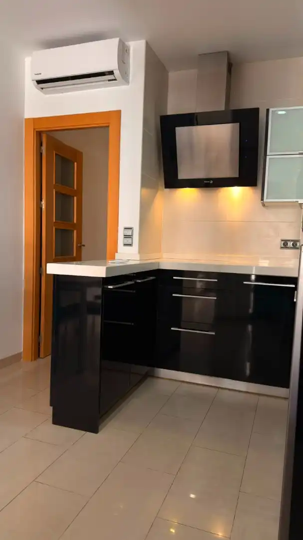 Cuina de Apartament de lloguer en Granada amb Moblat, Rentadora i Microones