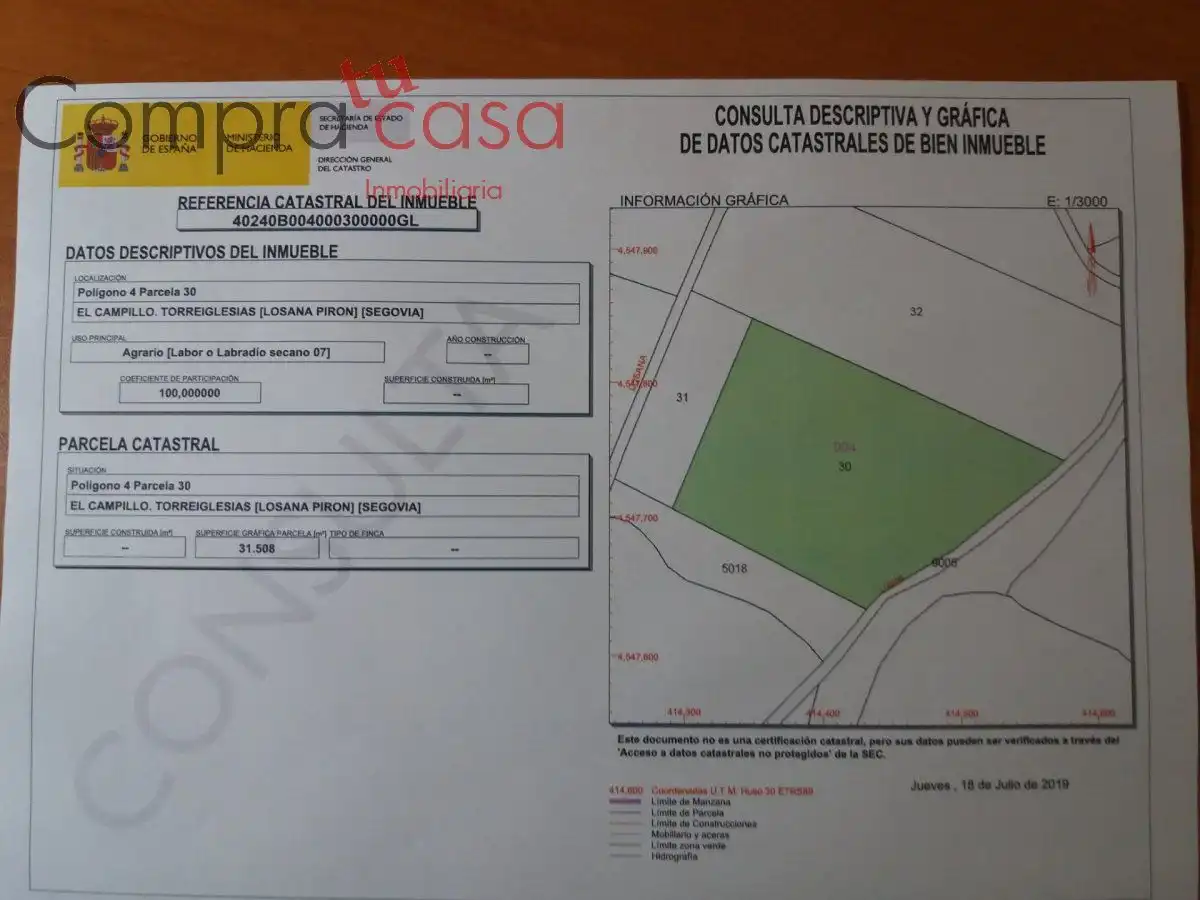 Casa rústica en venta en Torreiglesias
