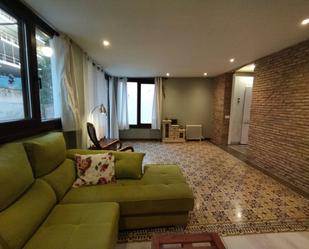 Living room of Flat for sale in  Logroño  with Heating, Terrace and Furnished