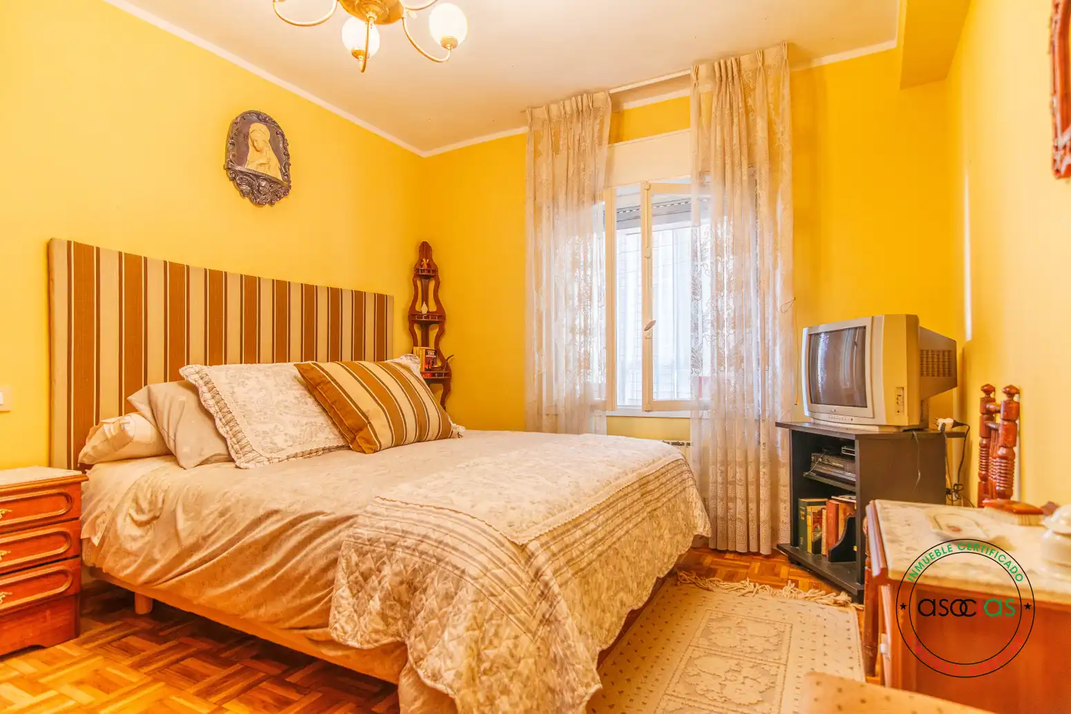 Bedroom of Flat for sale in Nava  with Heating and Balcony