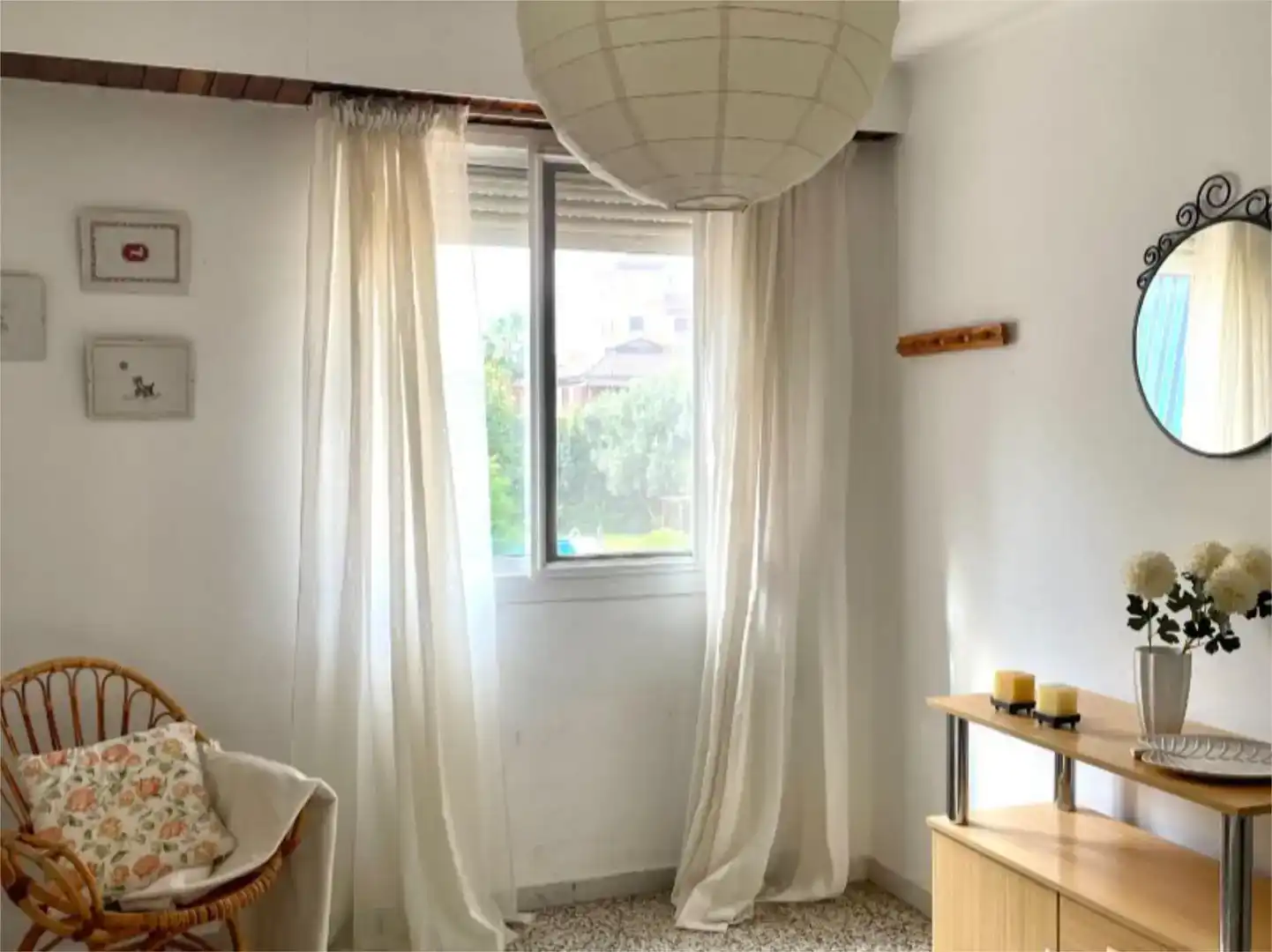 Schlafzimmer von Wohnung zur Miete in Náquera mit Möbliert