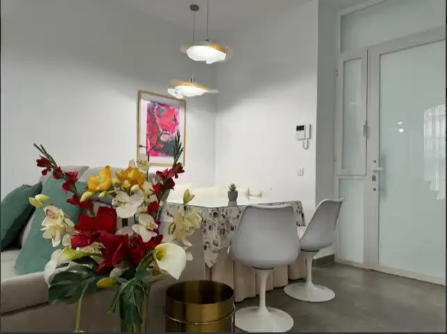 Menjador de Pis en venda en Jerez de la Frontera amb Aire condicionat, Terrassa i Moblat