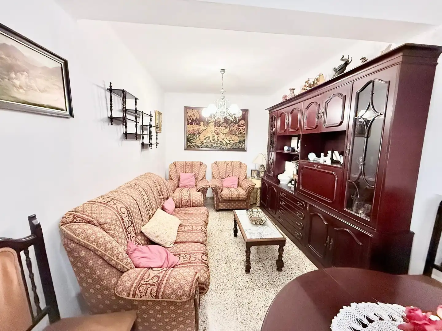Sala de estar de Casa adosada en venta en Málaga con Terraza