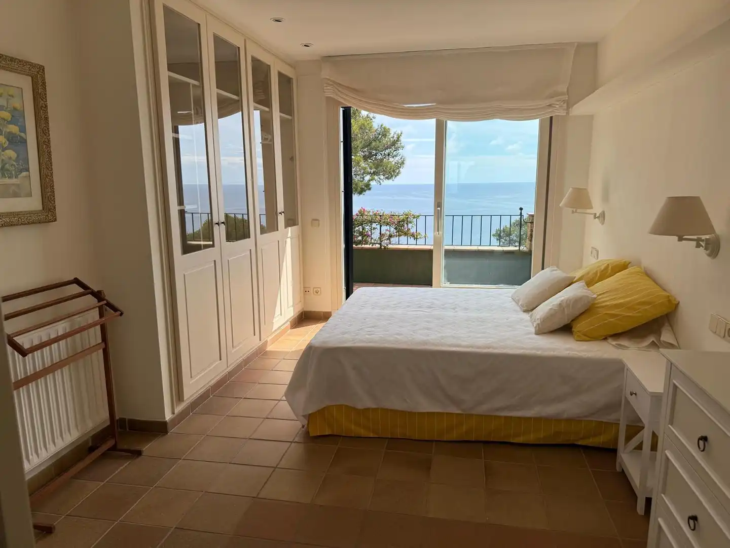 Schlafzimmer von Einfamilien-Reihenhaus zur Miete in Palafrugell mit Heizung, Privatgarten und Terrasse