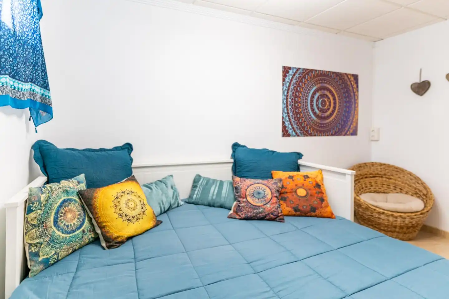Schlafzimmer von Haus oder Chalet zum Verkauf in Santa Pola mit Klimaanlage, Privatgarten und Terrasse
