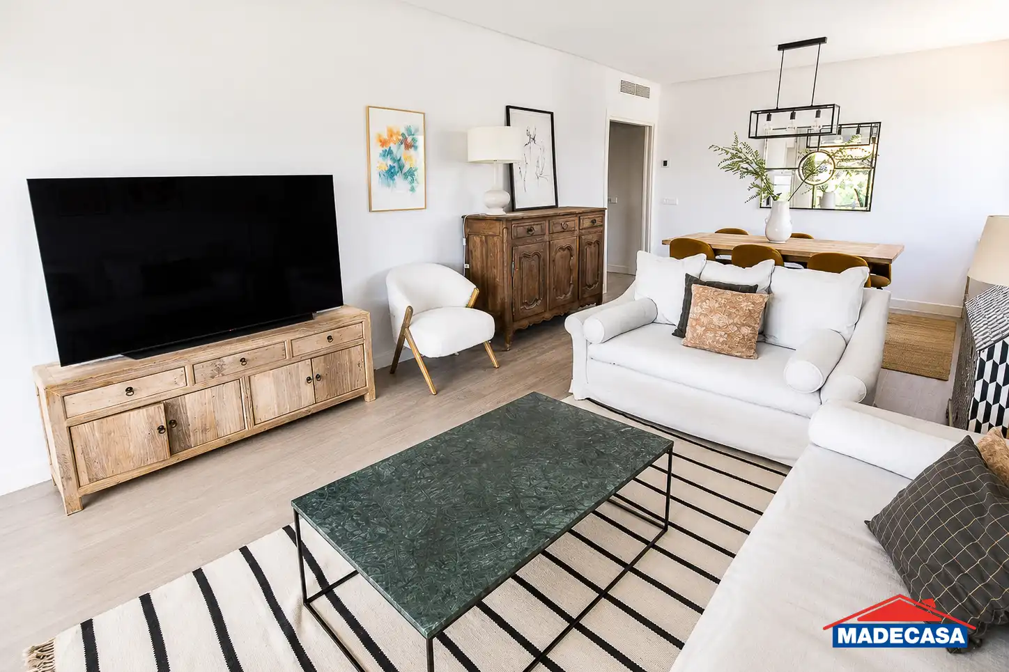 Sala de estar de Ático en venta en Pozuelo de Alarcón con Aire acondicionado, Calefacción y Jardín privado