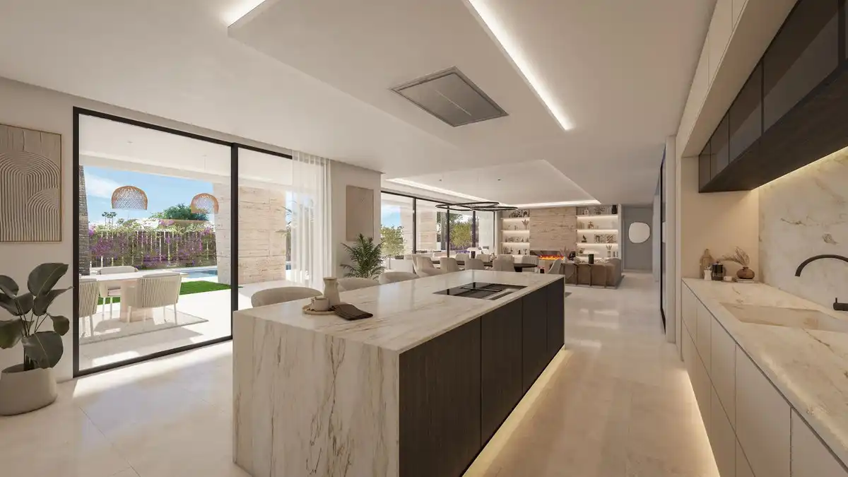 Kitchen of Houses for sale in Estepona  with Air Conditioner, Private garden and Terrace