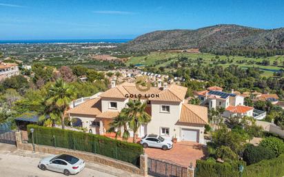 Vista exterior de Casa o xalet en venda en Pedreguer amb Aire condicionat, Terrassa i Piscina