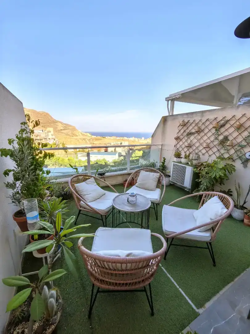 Terraza de Dúplex en venta en Roquetas de Mar