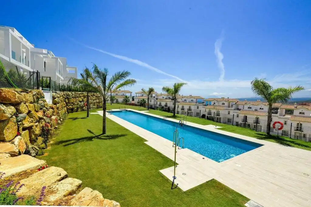 Swimming pool of Detached homes for sale in Manilva  with Air Conditioner, Private garden and Terrace