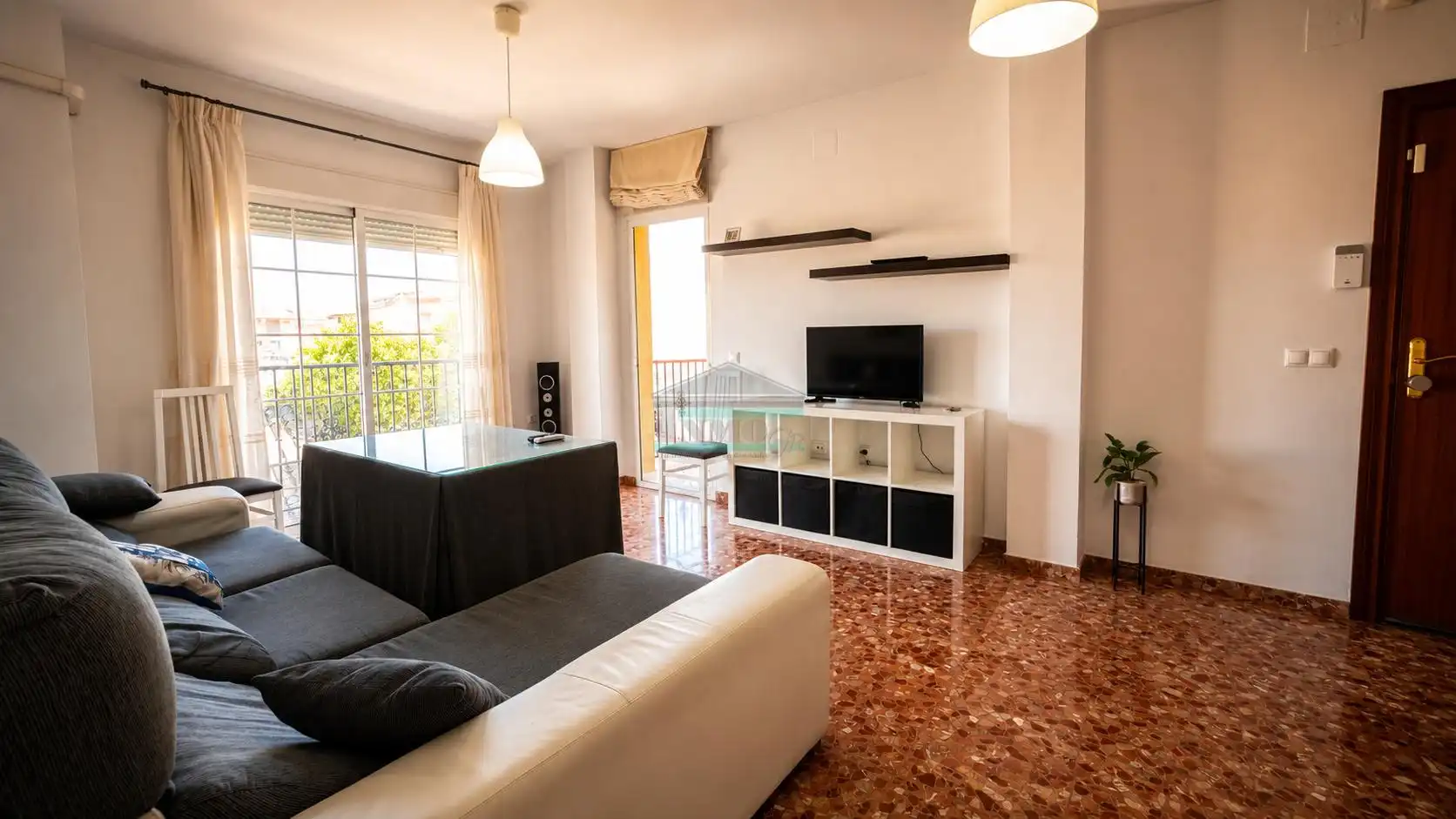Sala d'estar de Pis en venda en Atarfe amb Aire condicionat, Terrassa i Moblat