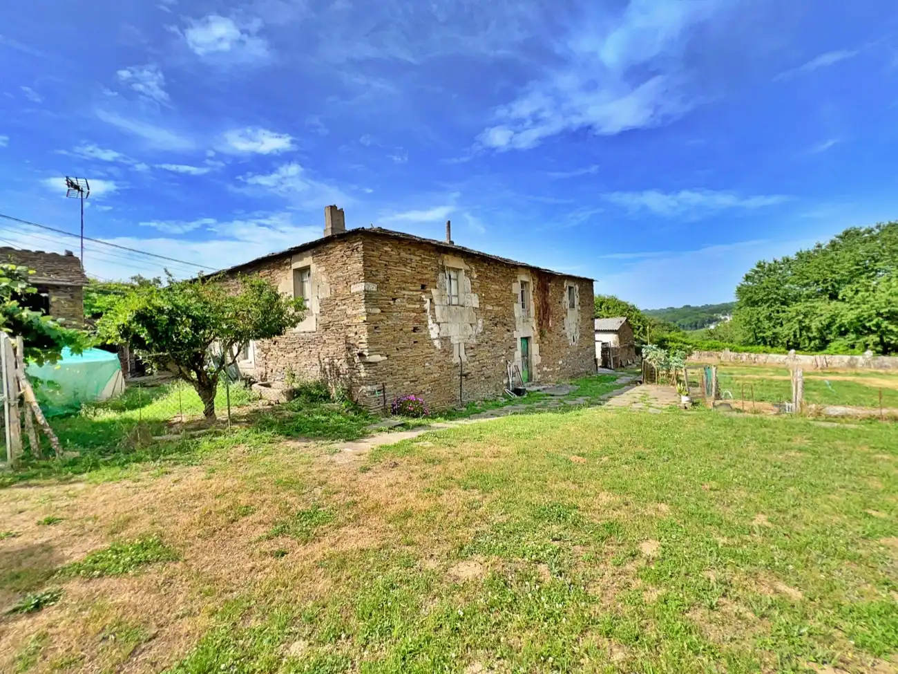 Exterior view of Houses for sale in Lugo  with Private garden