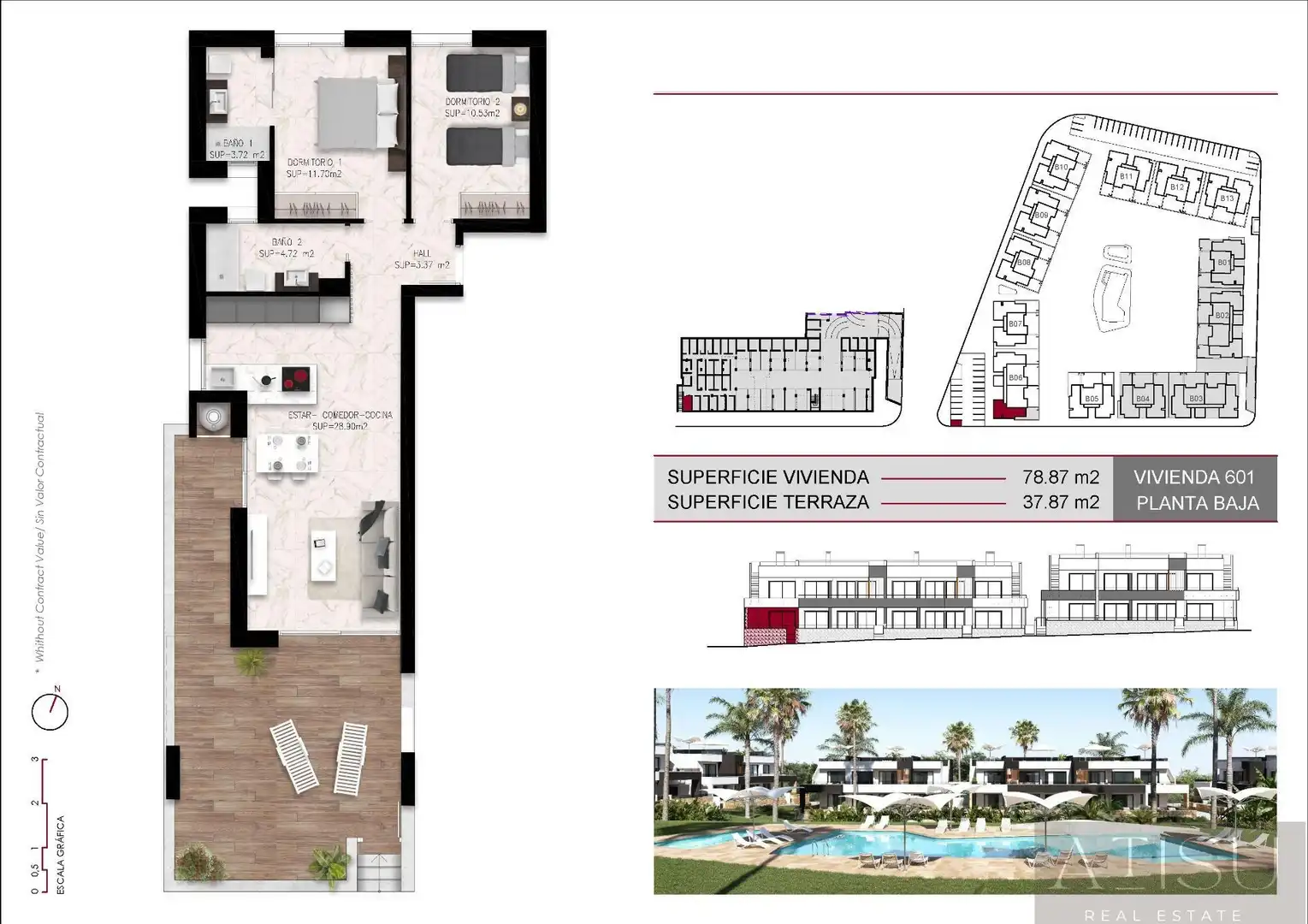 Bungalow amb piscina en venda a Ciudad Quesada, imagen 5