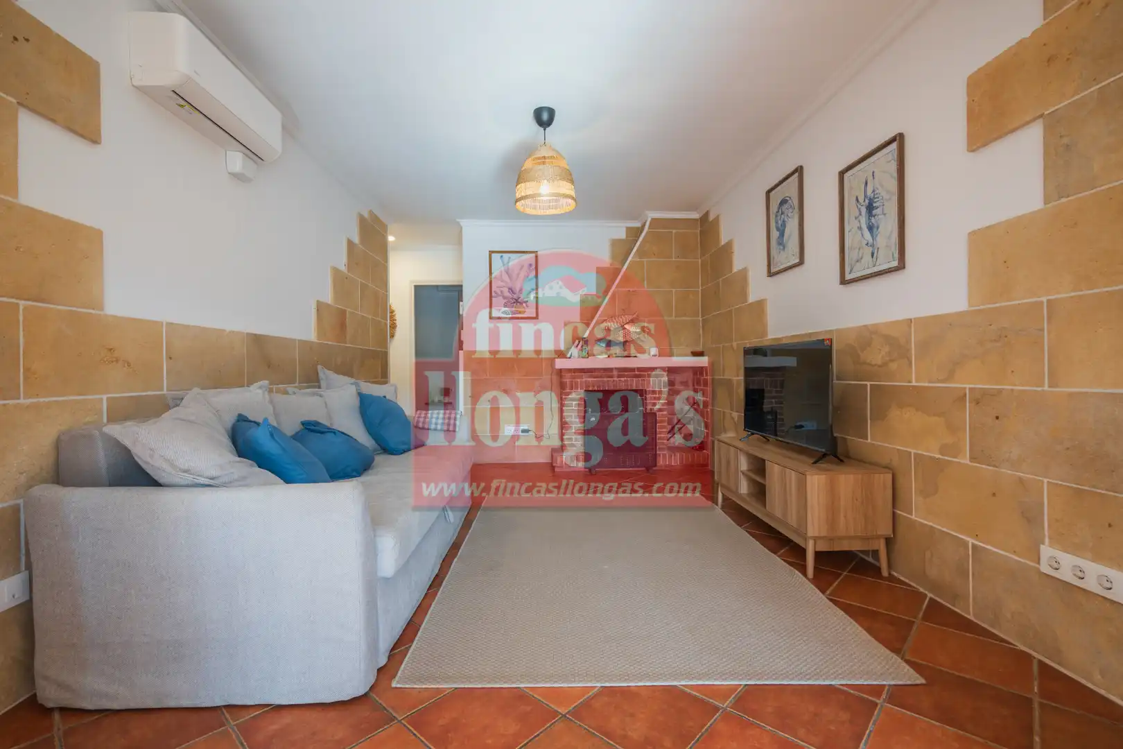 Sala d'estar de Casa adosada en venda en Ciutadella de Menorca