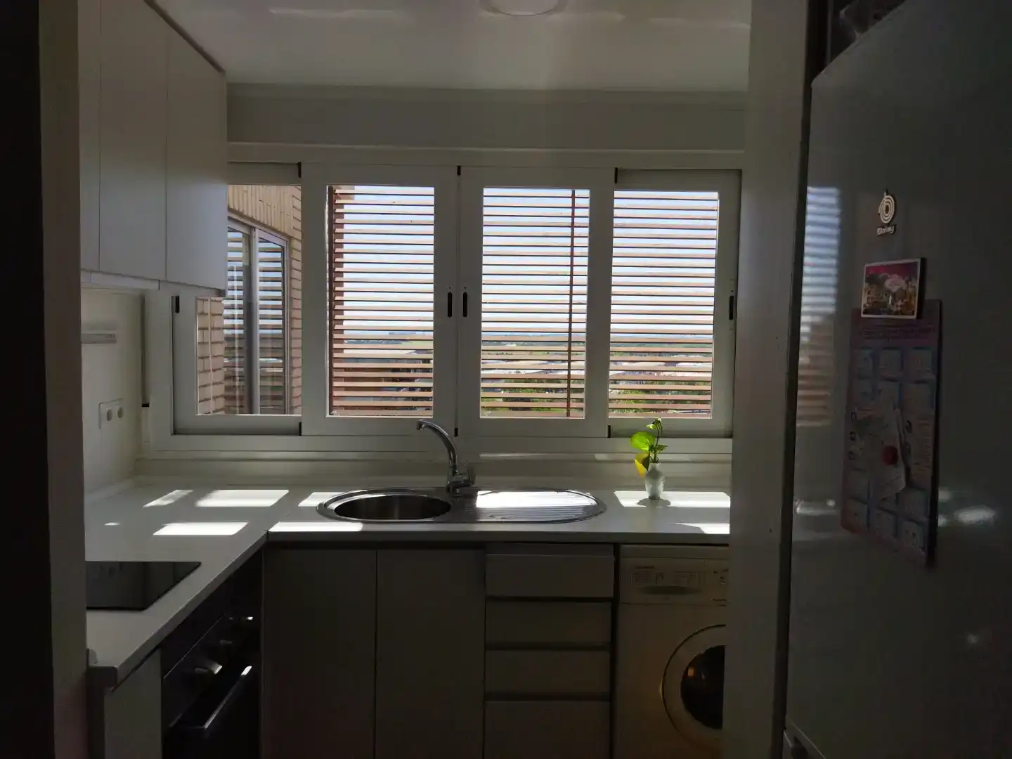 Kitchen of Flat for rent in Alcorcón  with Private garden, Furnished and Oven